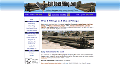 Desktop Screenshot of gulfcoastpiling.com